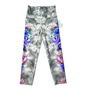 EVCR High Waist Capri Floral Leggings - Size S - NWT